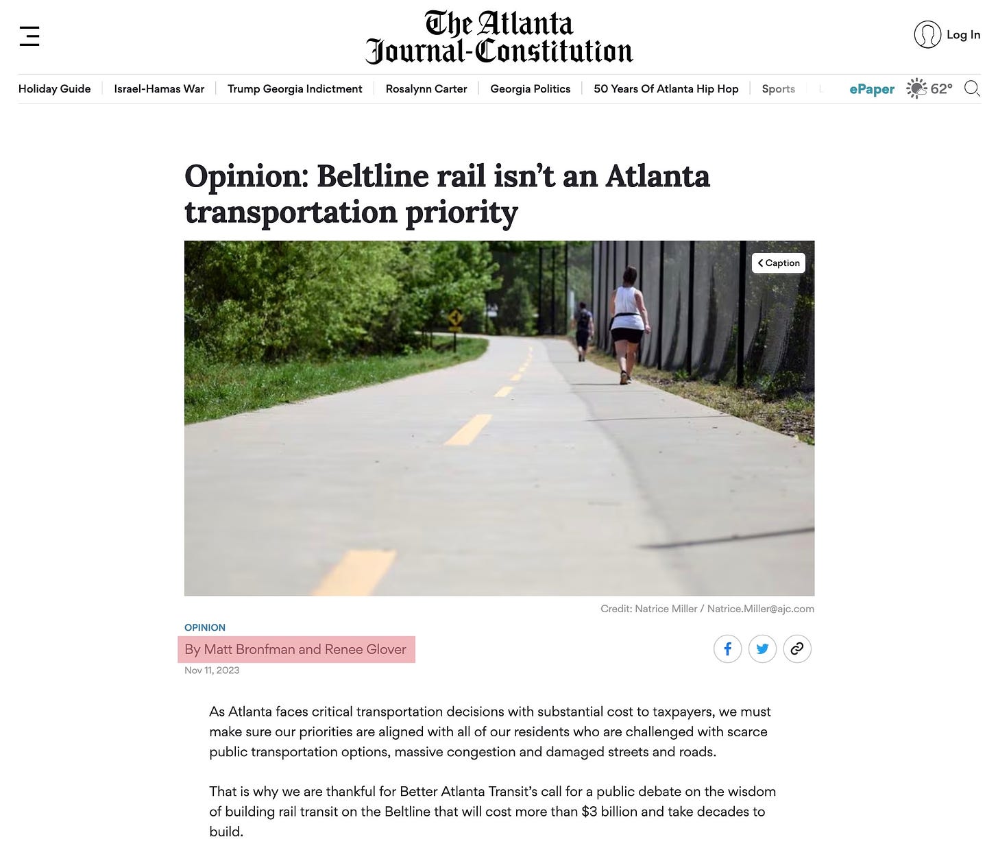 Image: AJC’s obviously paid for coverage by Renee Glover, via [ajc.com](https://www.ajc.com/opinion/opinion-beltline-rail-isnt-an-atlanta-transportation-priority/QG4ZADDTIBBJ3CCXW2HFGRTLUQ/)