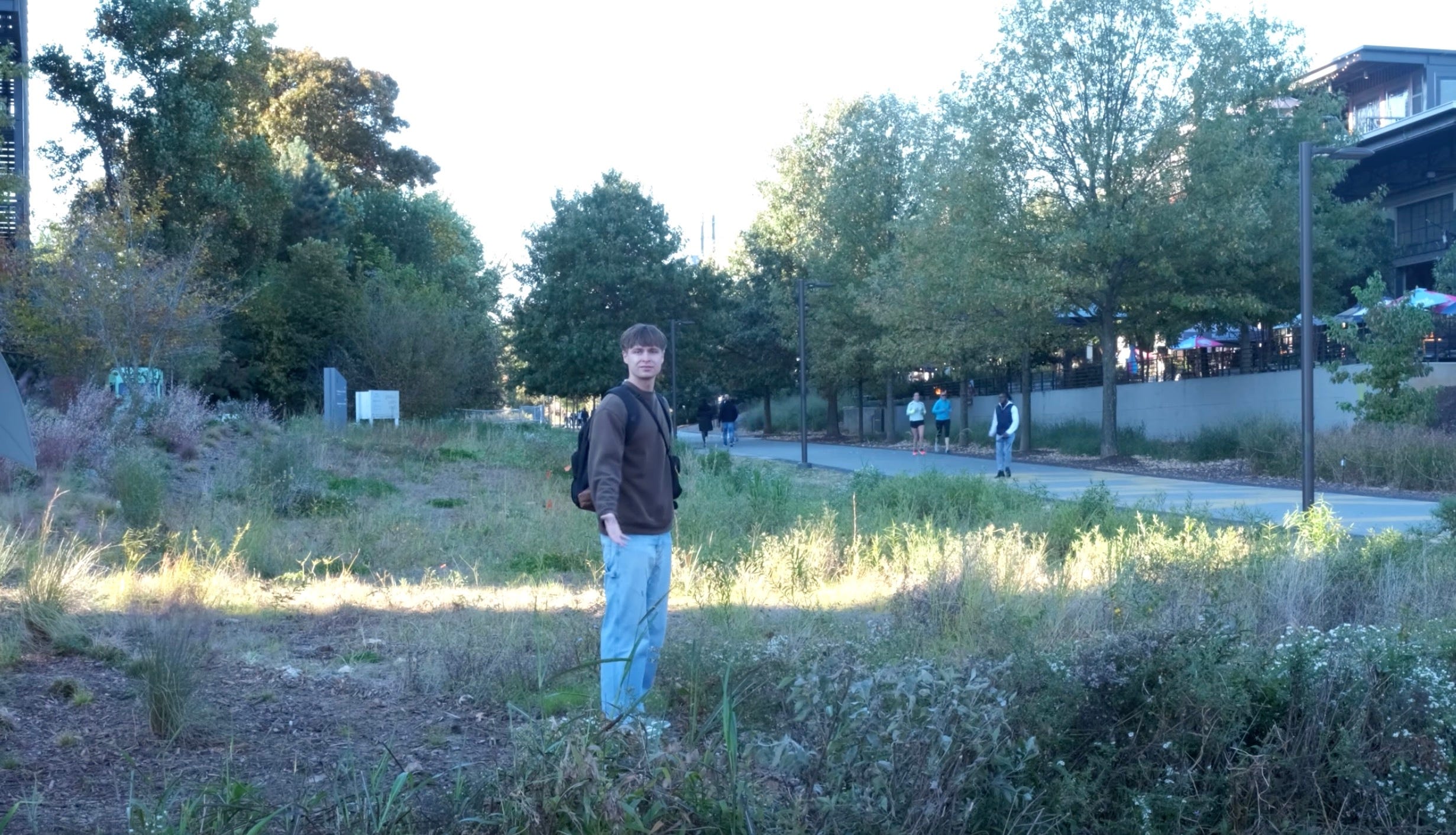 Image: Space set aside for the streetcar along the Atlanta Beltline